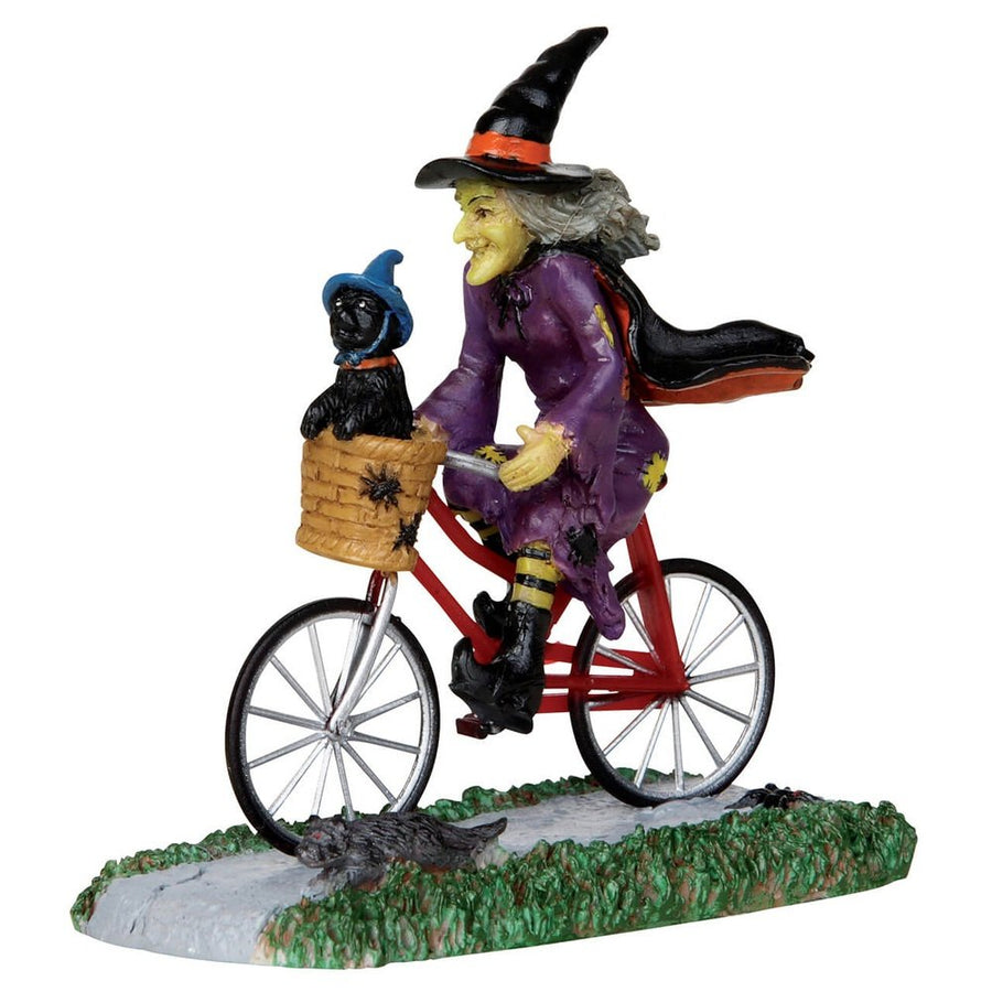 Spooky Town Village Accessory: Be-Witching Bike Ride sparkle-castle