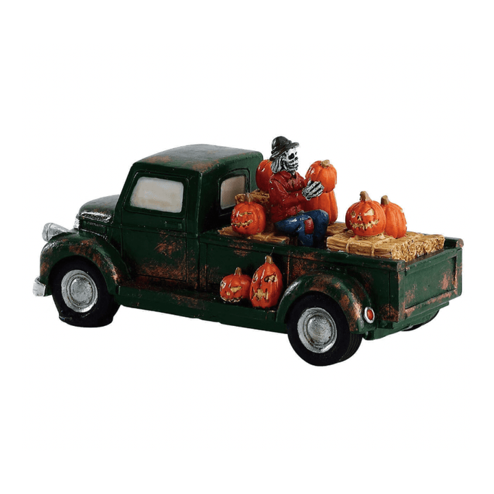 Spooky Town Village Accessory: Pumpkin Pickup Truck sparkle-castle