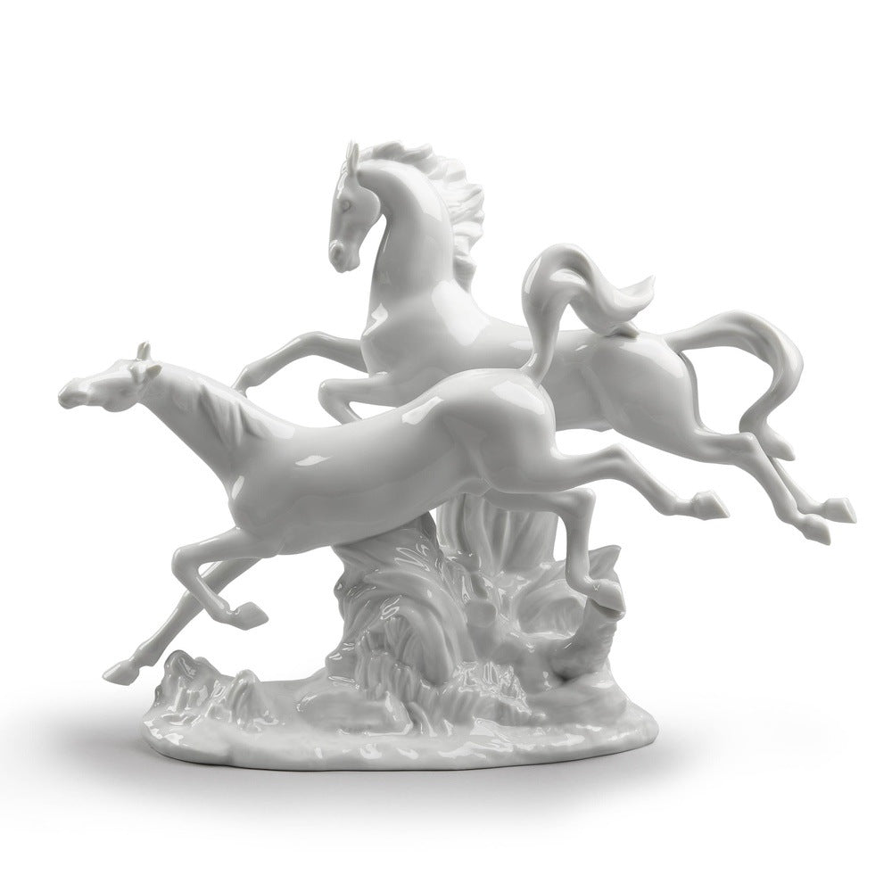 Lladró A Lovely World Collection: Horses Galloping Figurine sparkle-castle