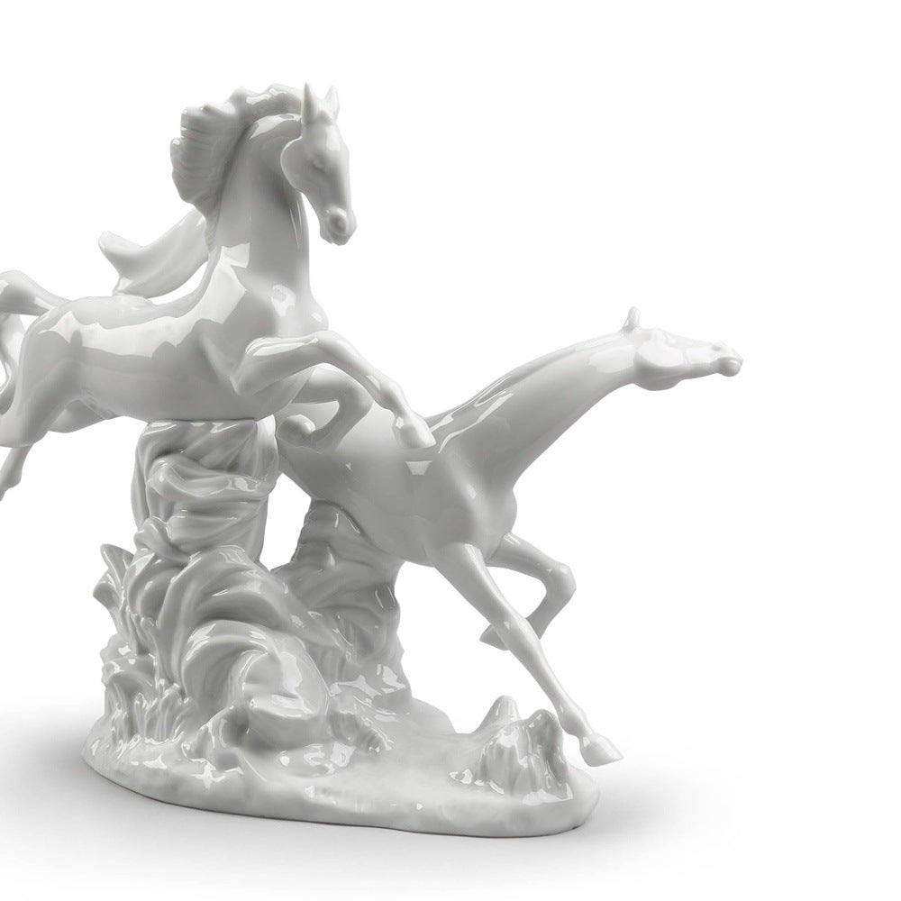 Lladró A Lovely World Collection: Horses Galloping Figurine sparkle-castle