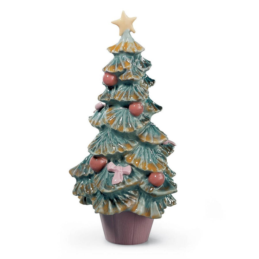 Lladró Holiday Collection: Christmas Tree Figurine sparkle-castle