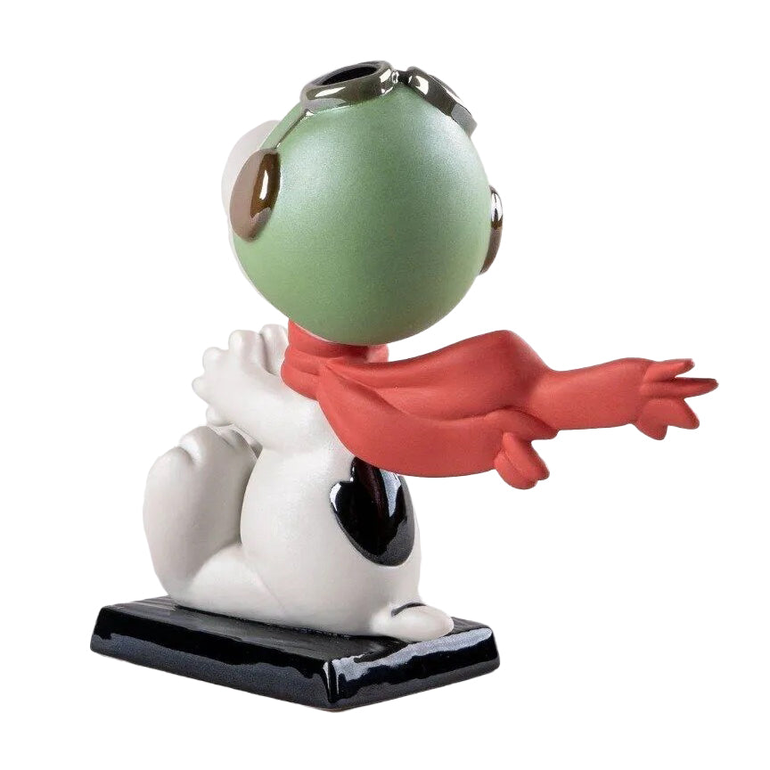 Lladró Peanuts Collection: Snoopy Flying Ace Figurine sparkle-castle