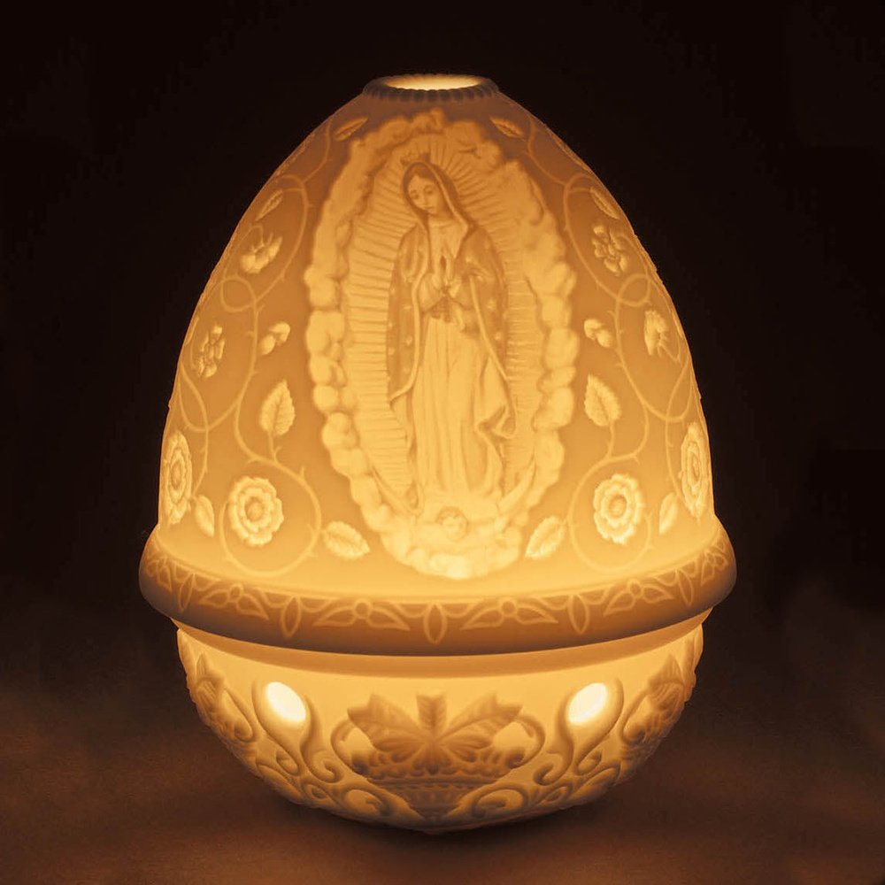 Lladró Spiritual Collection: Lady Guadalupe Lithophane sparkle-castle