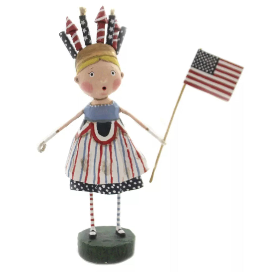 Lori Mitchell American Pride Collection: Independent Izzy Figurine sparkle-castle