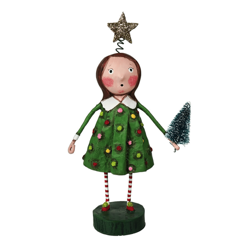 Lori Mitchell Collection: Chrissy Christmas Figurine sparkle-castle