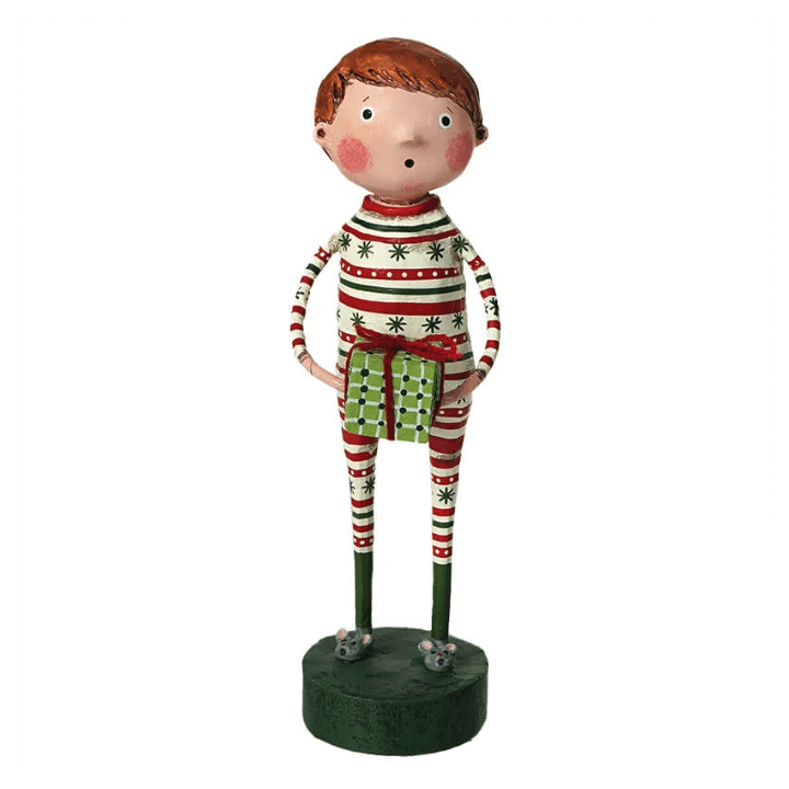 Lori Mitchell Collection: Joey's Christmas Jammies Figurine sparkle-castle