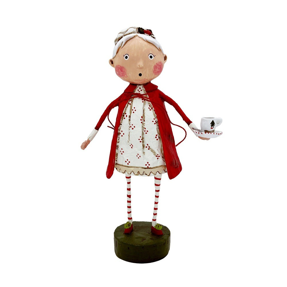 Lori Mitchell Christmas Collection: Rosy Cozy Mrs. Claus Figurine sparkle-castle