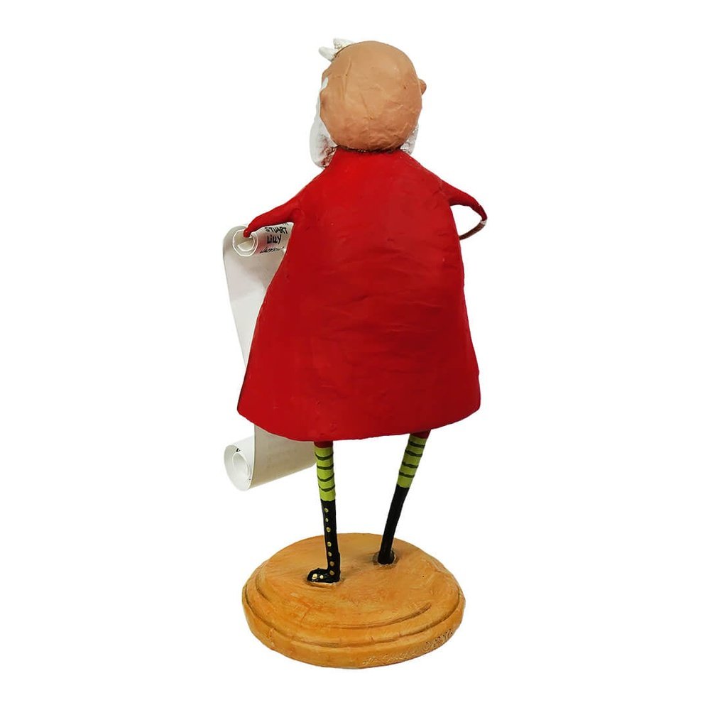 Lori Mitchell Christmas Collection: Santa's List Figurine sparkle-castle