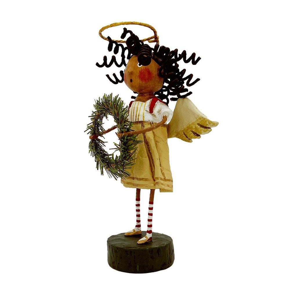 Lori Mitchell Christmas Collection: Seasons Greetings Angel Figurine sparkle-castle