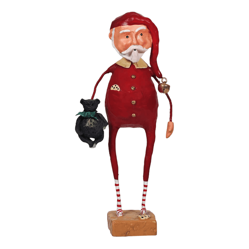 Lori Mitchell Christmas Collection: Sleepytime Santa Figurine sparkle-castle