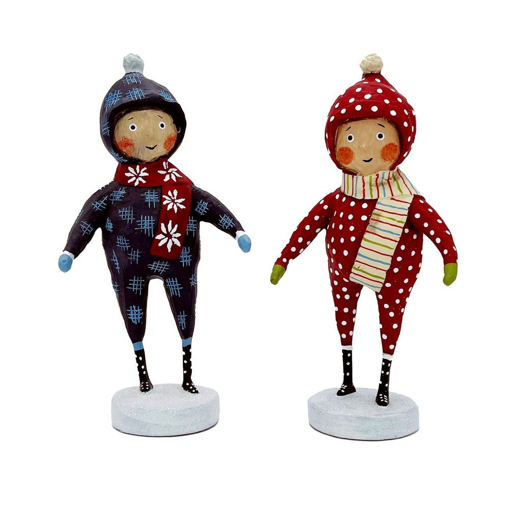 Lori Mitchell Christmas Collection: Snow Day Duo, Set of 2 sparkle-castle