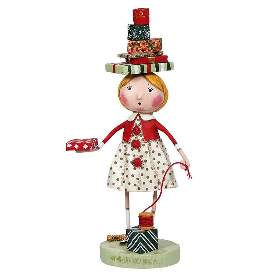 Lori Mitchell Christmas Collection: Wrappings and Ribbons Figurine sparkle-castle