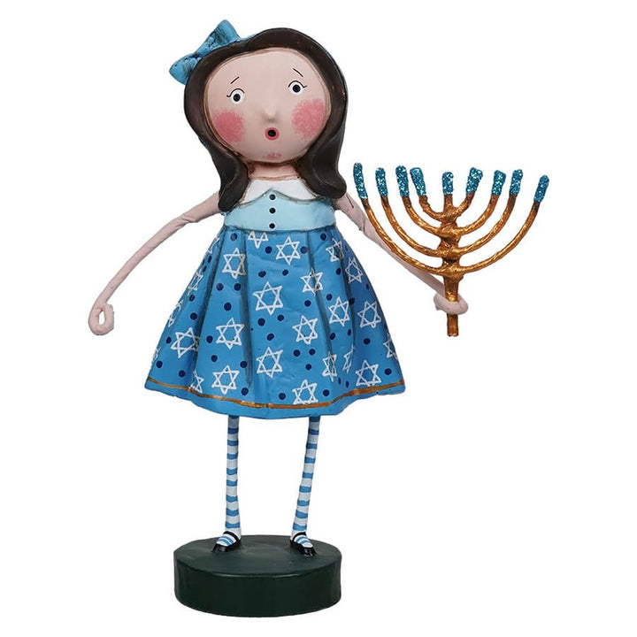 Lori Mitchell Hanukkah Collection: Nora's Menorah Figurine sparkle-castle