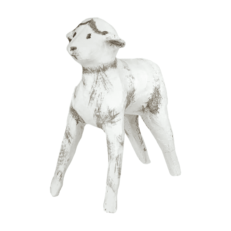 Lori Mitchell Nativity Collection: Baby Sheep Figurine sparkle-castle
