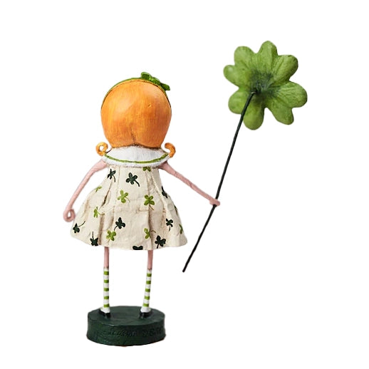 Lori Mitchell St. Patrick's Day Collection: Cailin O'Clover Figurine sparkle-castle