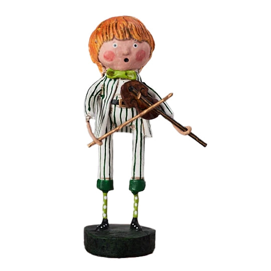 Lori Mitchell St. Patrick's Day Collection: Francis the Fiddler Figurine sparkle-castle