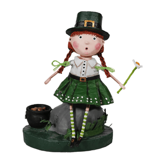 Lori Mitchell St. Patrick's Day Collection: Leprechaun Lady Figurine sparkle-castle