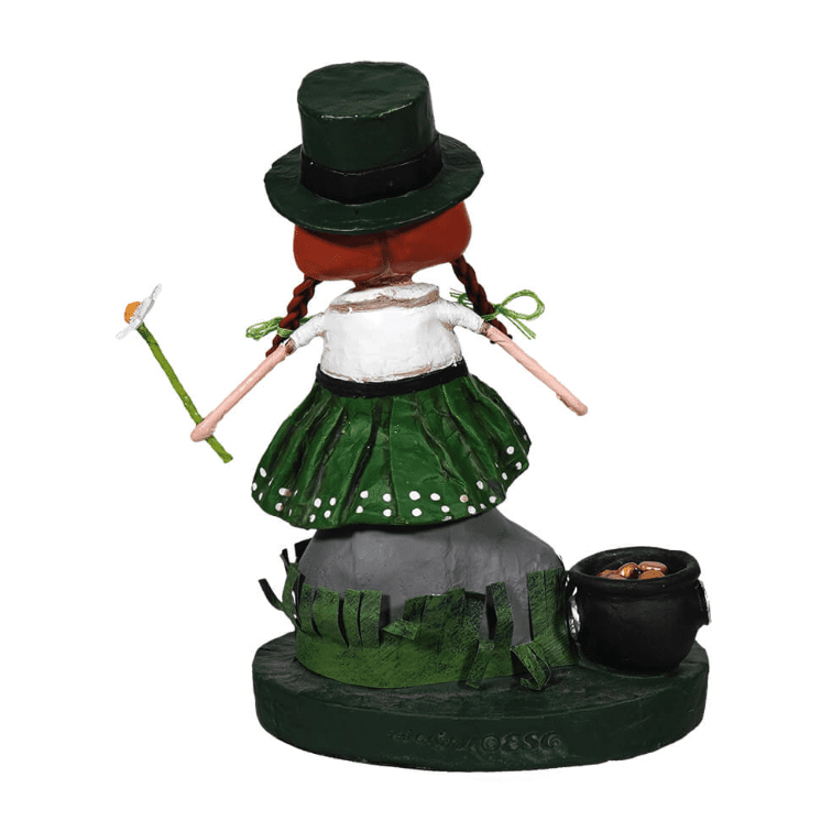 Lori Mitchell St. Patrick's Day Collection: Leprechaun Lady Figurine sparkle-castle