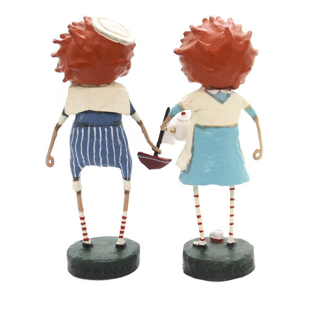 Lori Mitchell Storybook Collection: Andy & Annie Figurines, Set of 2 sparkle-castle