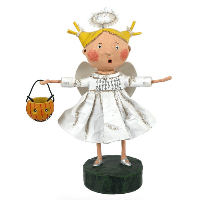 Lori Mitchell Trick Treat Collection: Angel Girl Figurine sparkle-castle