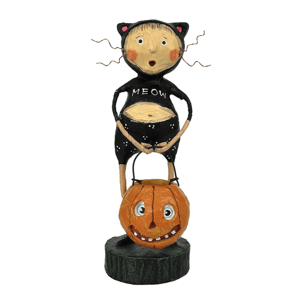 Lori Mitchell Trick or Treat Collection: Fraidy Cat Figurine sparkle-castle