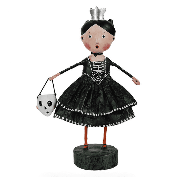 Lori Mitchell Trick Treat Collection: Skeleton Princess Figurine sparkle-castle