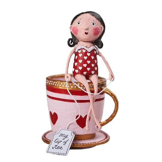 Lori Mitchell Valentine's Day Collection: My Cup Of Tea Figurine sparkle-castle