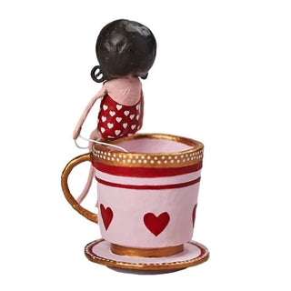 Lori Mitchell Valentine's Day Collection: My Cup Of Tea Figurine sparkle-castle
