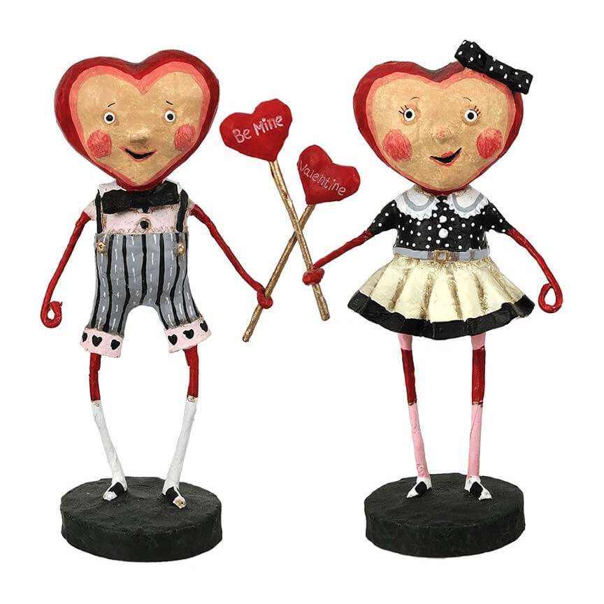 Lori Mitchell Valentine's Day Collection: Valentine Couple Figurines, Set of 2 sparkle-castle
