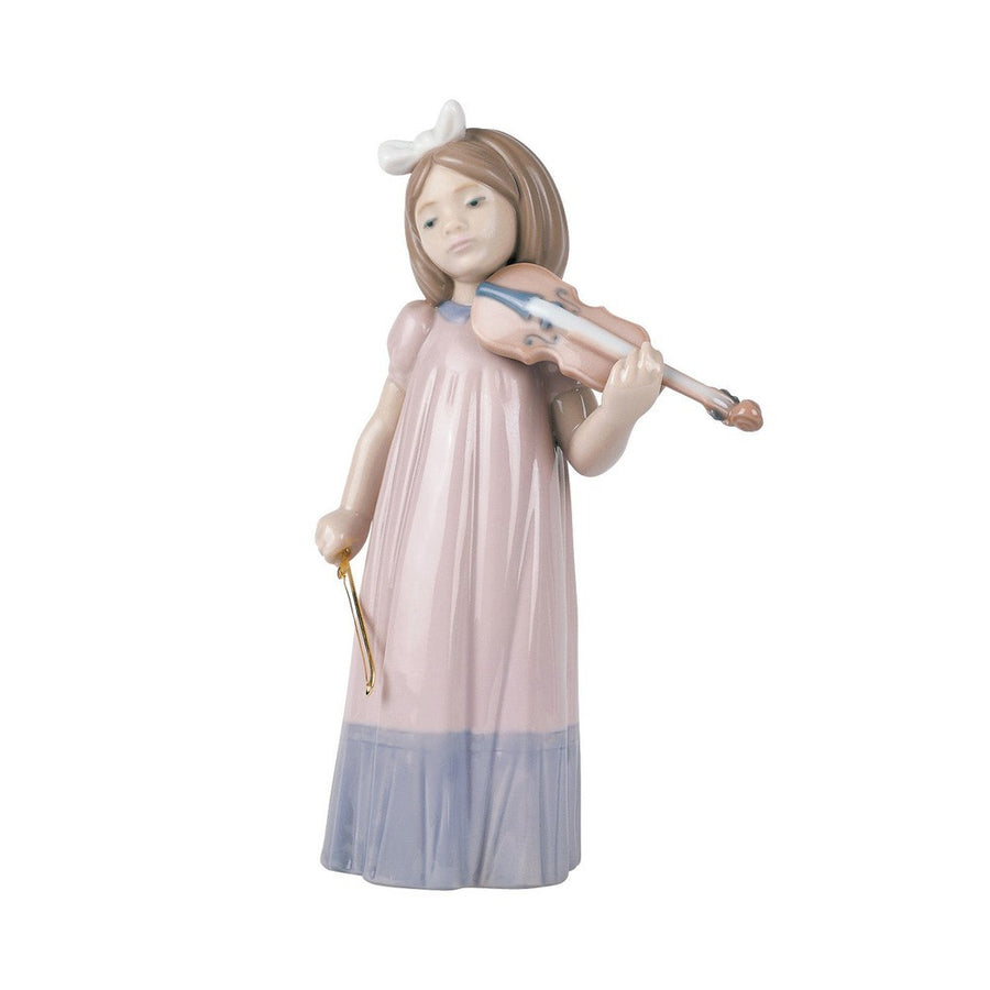 NAO Family Pets Collection: Girl Violin Figurine sparkle-castle