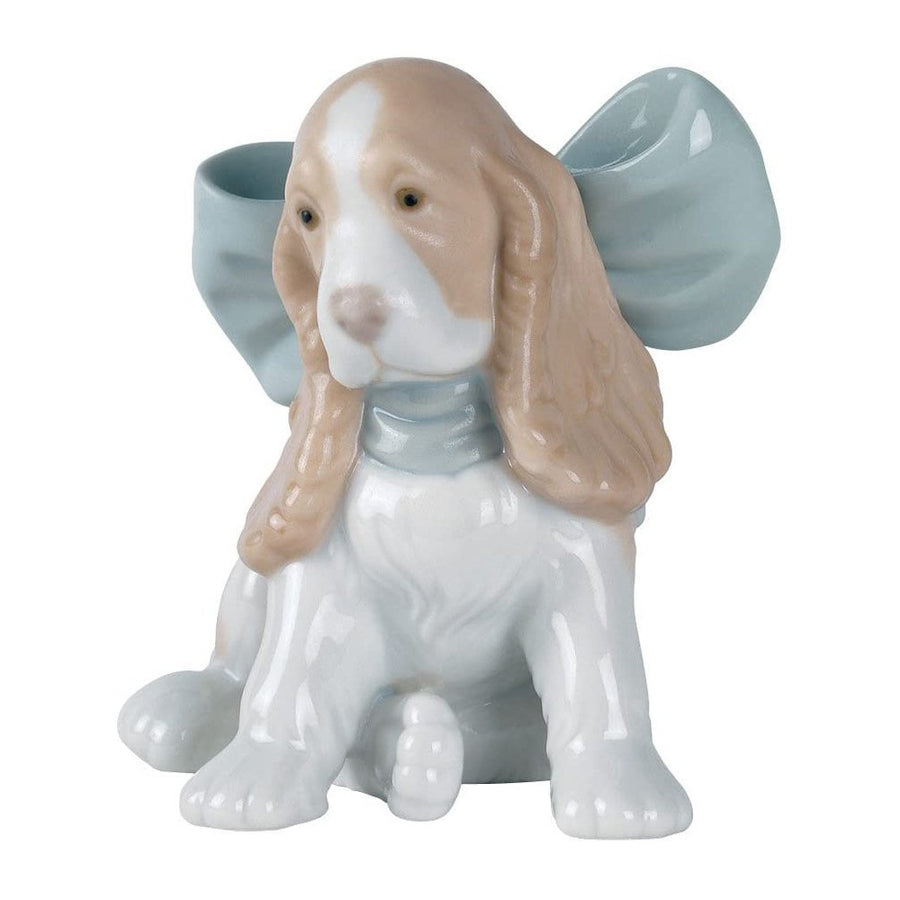NAO Family Pets Collection: Puppy Present Figurine sparkle-castle