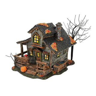 Snow Village Halloween: Ichabod Crane's House sparkle-castle