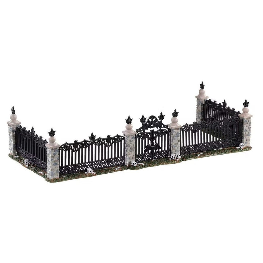 Spooky Town Village Accessory: Bat Fence Gate, Set of 5 sparkle-castle